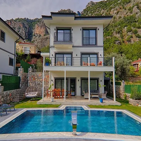 Villa With Private Pool And Sea View In Goecek, Fethiye