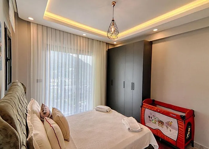 With Private Pool And Sea View In Goecek, *