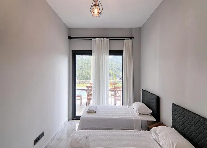 With Private Pool And Sea View In Goecek, * Fethiye