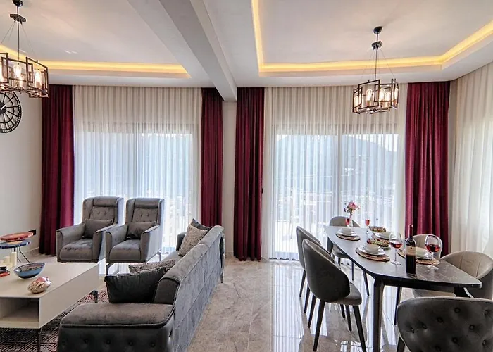 With Private Pool And Sea View In Goecek, *