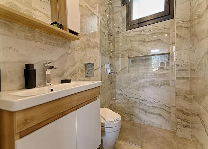 With Private Pool And Sea View In Goecek, Fethiye