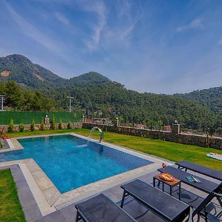 Villa With Private Pool And Sea View In Goecek, Fethiye