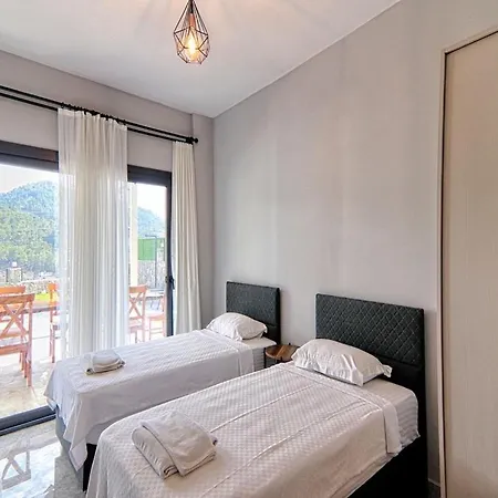 With Private Pool And Sea View In Goecek, *