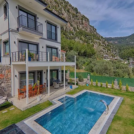 With Private Pool And Sea View In Goecek, ヴィラ フェティエ