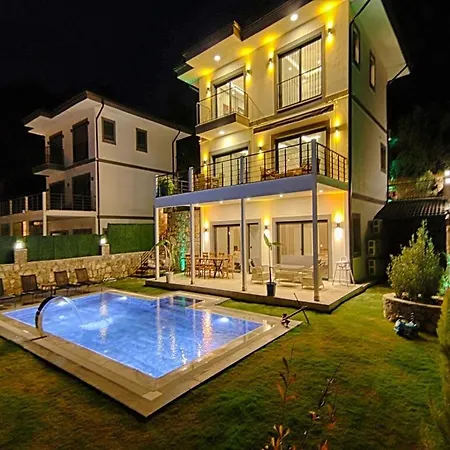 With Private Pool And Sea View In Goecek, フェティエ