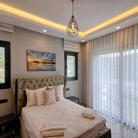 Вилла With Private Pool And Sea View In Goecek, *