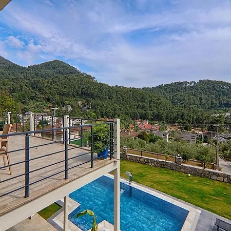 With Private Pool And Sea View In Goecek, *