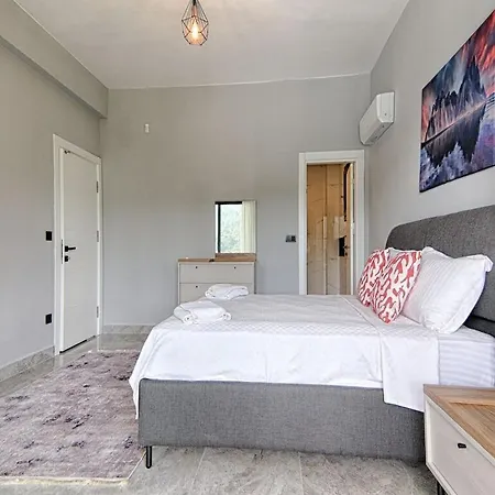 With Private Pool And Sea View In Goecek, Фетхие