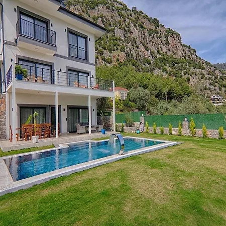 With Private Pool And Sea View In Goecek, Villa