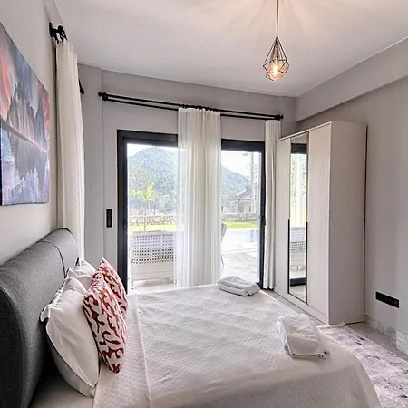 With Private Pool And Sea View In Goecek, Вилла