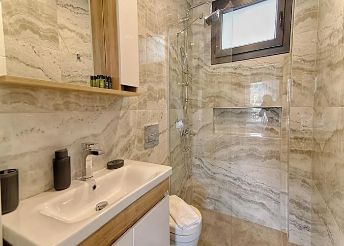 With Private Pool And Sea View In Goecek,