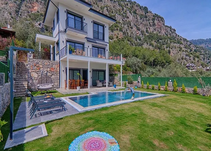 Villa With Private Pool And Sea View In Goecek, *